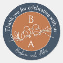 Search for navy blue and orange stickers Elegant