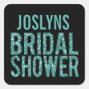 Search for turquoise bridal shower stickers Modern