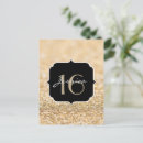 Search for gold sweet 16 postcards Glitter