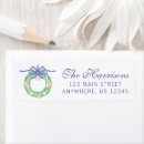 Search for topiary return address labels Watercolor