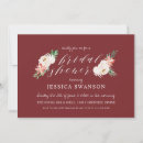 Search for winter bridal shower invitations Red and white