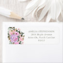 Search for lavender flower return address labels Rustic