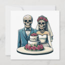 Search for skeleton lovers invitations Skeleton bride and groom