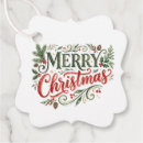 Search for fancy christmas gift tags Red