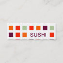 Search for sushi business cards Chef