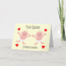Search for birth twins congratulations cards Girl