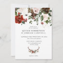 Search for deer antler wedding invitations Watercolor
