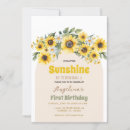 Search for little sunshine birthday invitations You are my sunshine