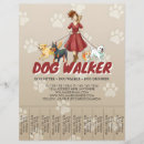 Search for dog walking flyers Cute