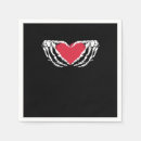 Search for funny valentine napkins Skeleton hands