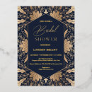 Search for navy and gold bridal shower invitations Simple