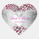 Search for dark pink wedding stickers Magenta