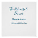 Search for rehearsal dinner posters The night before