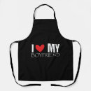 Search for i love my boyfriend aprons Girlfriend