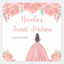 Search for floral sweet sixteen stickers Princess dress