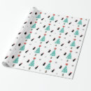 Search for black cat christmas wrapping paper Santa