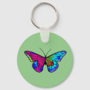 Search for glass mosaic key rings Butterfly