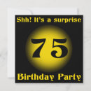 Search for surprise 75th birthday invitations Celebration