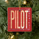 Search for airline pilot christmas tree decorations Aeroplane