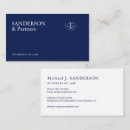 Search for firm business cards Scales of justice