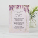 Search for purple lavender gold wedding invitations Rustic