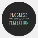 Search for progress not perfection stickers Over