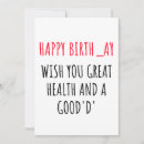 Search for funny naughty birthday cards For her