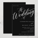 Search for flourish wedding invitations Black