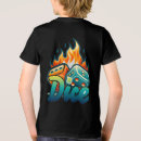 Search for flaming dice tshirts Luck