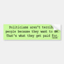 Search for politicians bumper stickers Funny