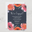 Search for watercolor floral engagement party invitations Typography