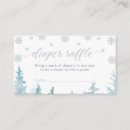 Search for winter diaper raffle baby shower invitations Silver