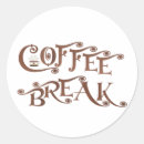 Search for coffee break stickers Drink