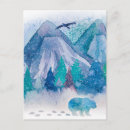 Search for watercolor bear postcards Landscape