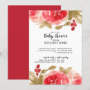 Search for red rose baby shower invitations Mother to be