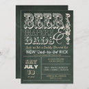 Search for beer and diaper baby shower invitations Chalkboard