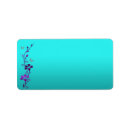 Search for purple teal return address labels Turquoise