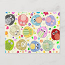 Search for pattern owl postcards Cute