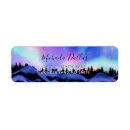 Search for northern lights return address labels Sky