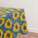 Search for the sunflower tablecloths Blue