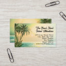Search for tropical beach business cards Vacation rental