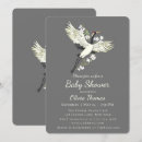 Search for crane baby invitations Watercolor