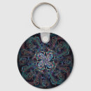 Search for fractals rounded key rings Flower
