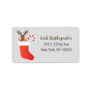Search for rudolph return address labels Merry christmas