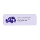 Search for classic car return address labels Transportation