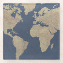 Search for world map coasters Vintage