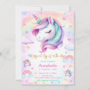 Search for unicorn birthday invitations Girl