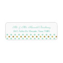 Search for polka dot wedding return address labels Gold