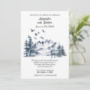 Search for rocky mountain wedding invitations Watercolor