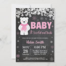 Search for bear baby girl shower invitations Snowflake